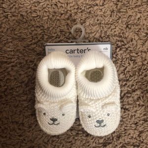 NWT Carter’s Baby Bear Booties Newborn